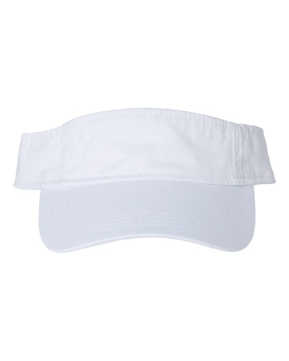 Valucap Bio-Washed Visor VC500 #color_White