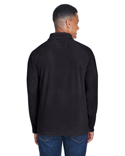 Team 365 Men's Campus Microfleece Jacket TT90 #color_BLACK