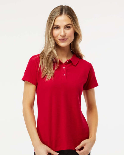 M&O Women's Soft Touch Polo 7007 #colormdl_Bright Red