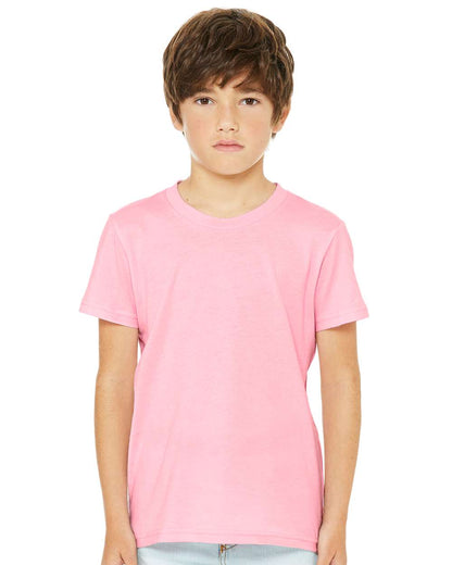 BELLA + CANVAS Youth Jersey Tee 3001Y #colormdl_Pink