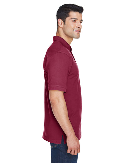 Harriton Men's Short-Sleeve Polo M200 #color_WINE