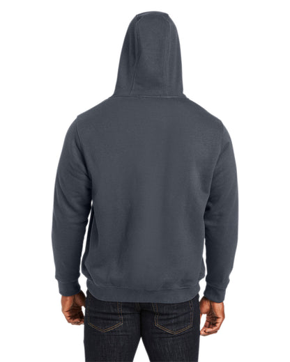 Harriton Men's Tall ClimaBloc™ Lined Heavyweight Hooded Sweatshirt M711T #color_DARK CHARCOAL