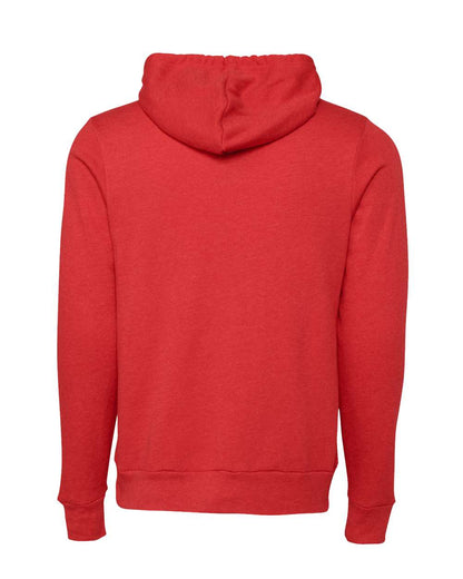 BELLA + CANVAS Sponge Fleece Hoodie 3719 #color_Heather Red