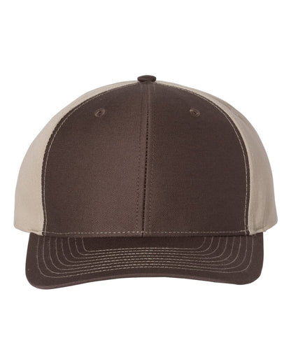 Richardson Twill Back Trucker Cap 312 #color_Brown/ Khaki