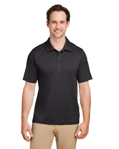 Team 365 Men's Zone Sonic Heather Performance Polo TT51H #color_BLACK HEATHER