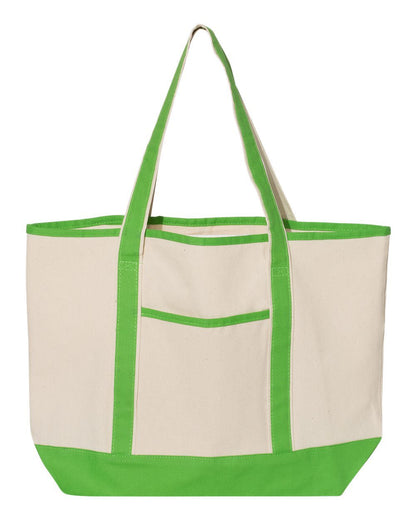 Q-Tees 34.6L Large Canvas Deluxe Tote Q1500 Q-Tees 34.6L Large Canvas Deluxe Tote Q1500