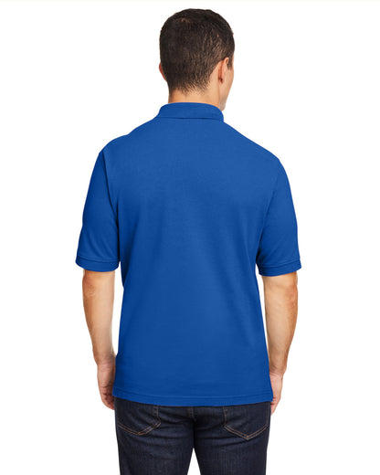 Harriton Men's Short-Sleeve Polo M200 #color_TRUE ROYAL