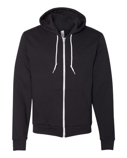 American Apparel Flex Fleece Full-Zip Hoodie F497 #color_Black
