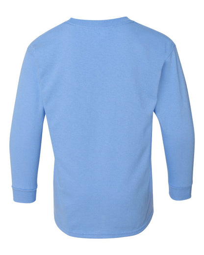 Gildan Heavy Cotton™ Youth Long Sleeve T-Shirt 5400B #color_Carolina Blue