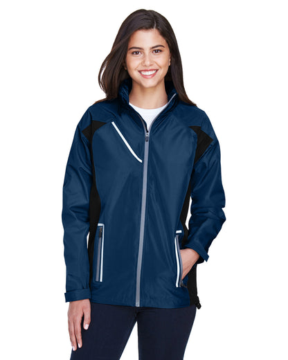 Team 365 Ladies' Dominator Waterproof Jacket TT86W #color_SPORT DARK NAVY