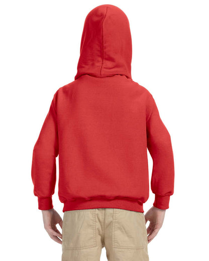 Gildan Youth Heavy Blend™ Hooded Sweatshirt G185B #color_RED