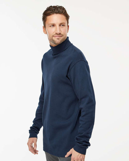 King Fashion Interlock Turtleneck Long Sleeve T-Shirt KF4900 #colormdl_Navy