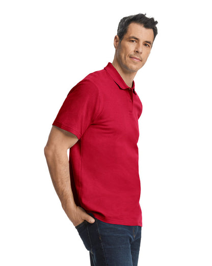 Gildan Men's Softstyle Double Pique Polo G648 #color_CHERRY RED