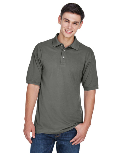 Harriton Men's Easy Blend™ Polo M265 #color_CHARCOAL