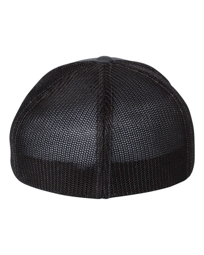 Richardson R-Flex Trucker Cap 110 #color_Charcoal/ Black