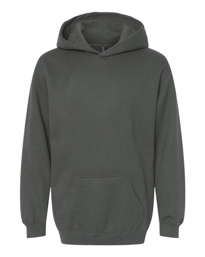 M&O Youth Fleece Pullover Hoodie 3322 #color_Charcoal