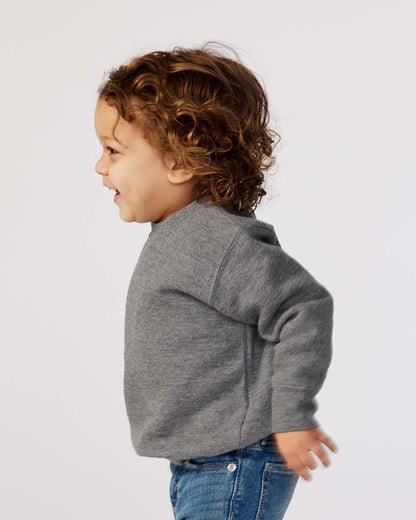 Rabbit Skins Toddler Fleece Crewneck Sweatshirt 3317 #colormdl_Granite Heather