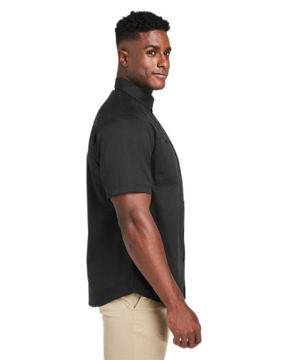 Harriton Men's Advantage IL Short-Sleeve Work Shirt M585 #color_BLACK