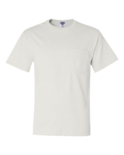 JERZEES Dri-Power® 50/50 Pocket T-Shirt 29MPR #color_White