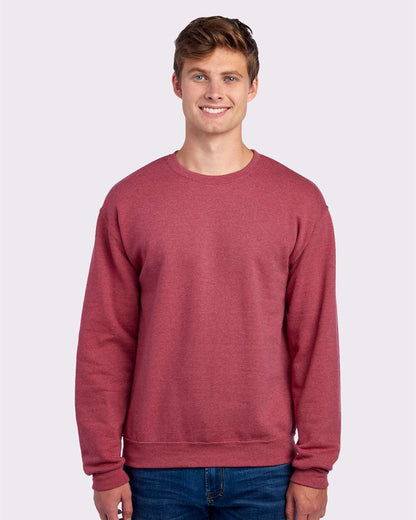 JERZEES NuBlend® Crewneck Sweatshirt 562MR #colormdl_Vintage Heather Red