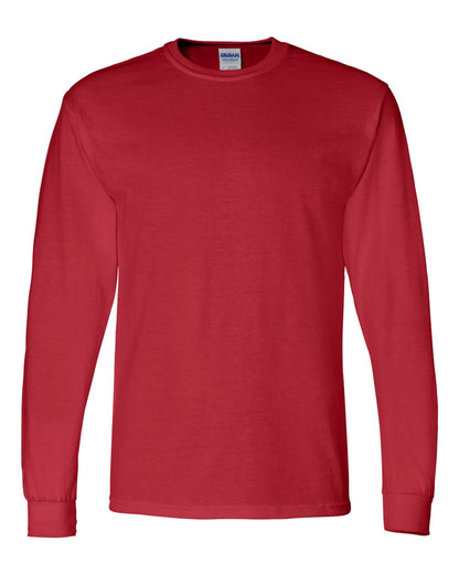 Gildan DryBlend® 50/50 Long Sleeve T-Shirt 8400 #color_Red