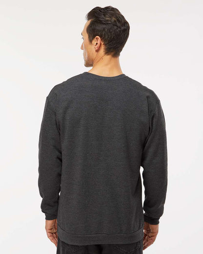 M&O Unisex Crewneck Fleece 3340 #colormdl_Jet Black Heather