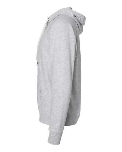 Independent Trading Co. Icon Lightweight Loopback Terry Full-Zip Hooded Sweatshirt SS1000Z #color_Athletic Heather