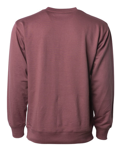 Independent Trading Co. Icon Lightweight Loopback Terry Crewneck Sweatshirt SS1000C #color_Port