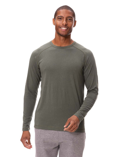Threadfast Unisex Impact Long-Sleeve T-Shirt 382LS #color_ARMY
