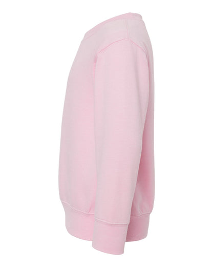 Rabbit Skins Toddler Fleece Crewneck Sweatshirt 3317 #color_Pink