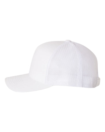 YP Classics Five-Panel Retro Trucker Cap 6506 #color_White