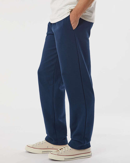 King Fashion Pocketed Open Bottom Sweatpants KF9022 #colormdl_Navy