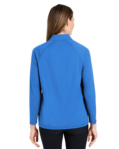 North End Ladies' Revive coolcore® Quarter-Zip NE410W #color_LT NAUTICAL BLUE