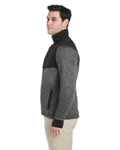 Spyder Men's Passage Sweater Jacket S17740 #color_POLAR POWDR / BLK