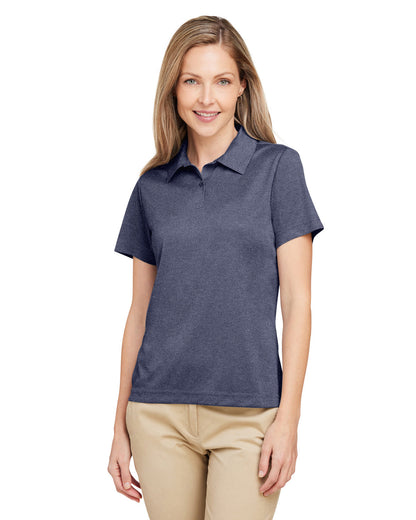 Team 365 Ladies' Zone Sonic Heather Performance Polo TT51HW #color_SP DARK NAVY HTH