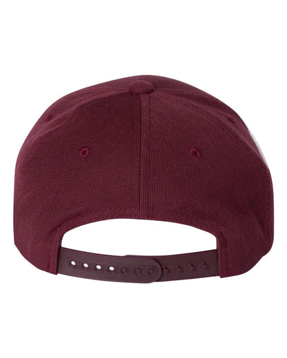 YP Classics Premium Curved Visor Snapback Cap 6789M #color_Maroon