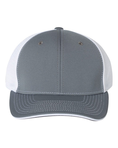 Richardson Pulse Sportmesh R-Flex Cap 172 #color_Charcoal/ White Split