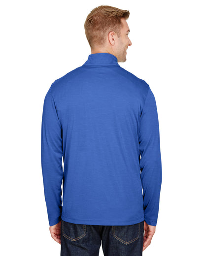 Team 365 Men's Zone Sonic Heather Performance Quarter-Zip TT31H #color_SP ROYAL HEATHER