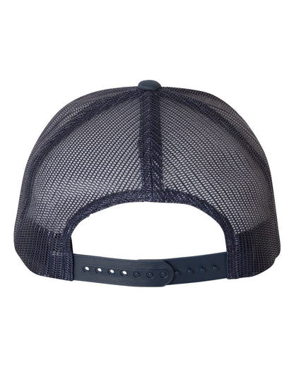 YP Classics Retro Trucker Cap 6606 #color_Navy/ White/ Navy