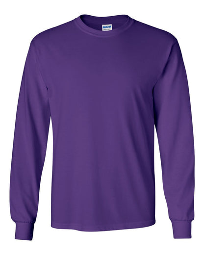 Gildan Ultra Cotton® Long Sleeve T-Shirt 2400 #color_Purple