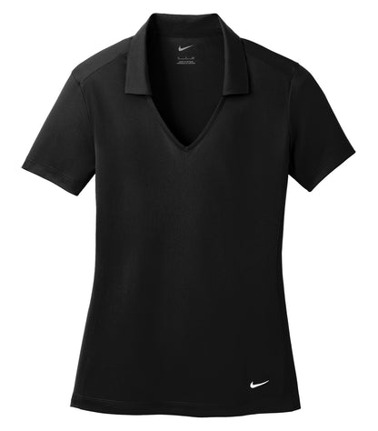 Nike Dri-FIT Vertical Mesh Lds Polo 637165 #color_Black