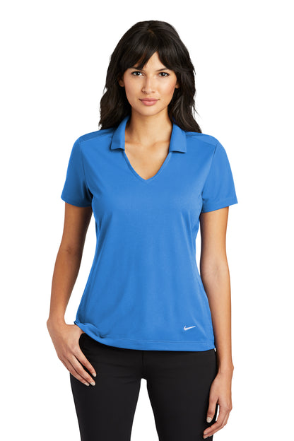 Nike Dri-FIT Vertical Mesh Lds Polo 637165 #color_Brisk Blue