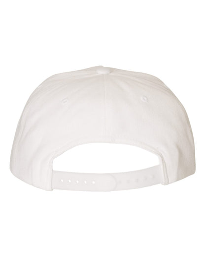 YP Classics Premium Five-Panel Snapback Cap 5089M #color_White