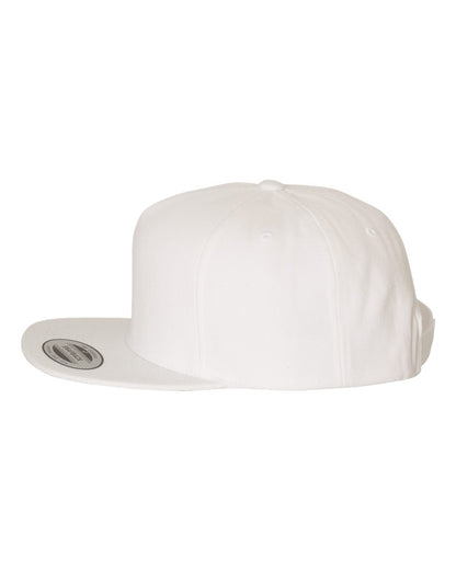 YP Classics Premium Five-Panel Snapback Cap 5089M #color_White