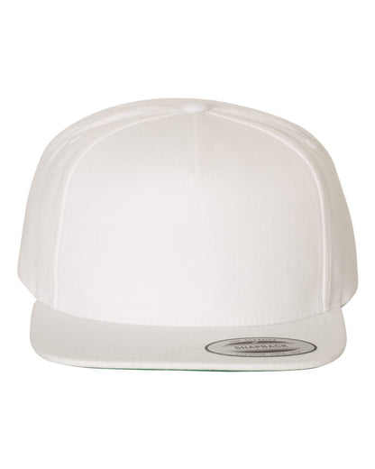 YP Classics Premium Five-Panel Snapback Cap 5089M #color_White