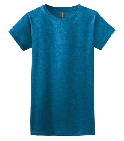Gildan SoftStyle Junior Fit Lds Shirt 640L #color_Antique Sapphire