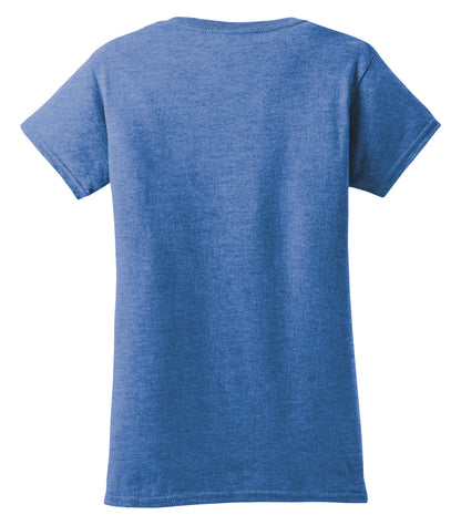 Gildan SoftStyle Junior Fit Lds Shirt 640L #color_Heather Royal