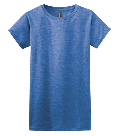Gildan SoftStyle Junior Fit Lds Shirt 640L #color_Heather Royal