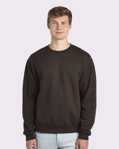 JERZEES NuBlend® Crewneck Sweatshirt 562MR #colormdl_Chocolate