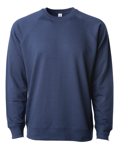 Independent Trading Co. Icon Lightweight Loopback Terry Crewneck Sweatshirt SS1000C #color_Indigo